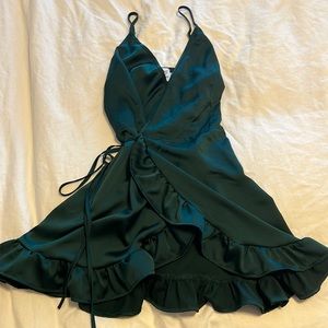 Princess Polly My Jewel Mini Dress Forest Green